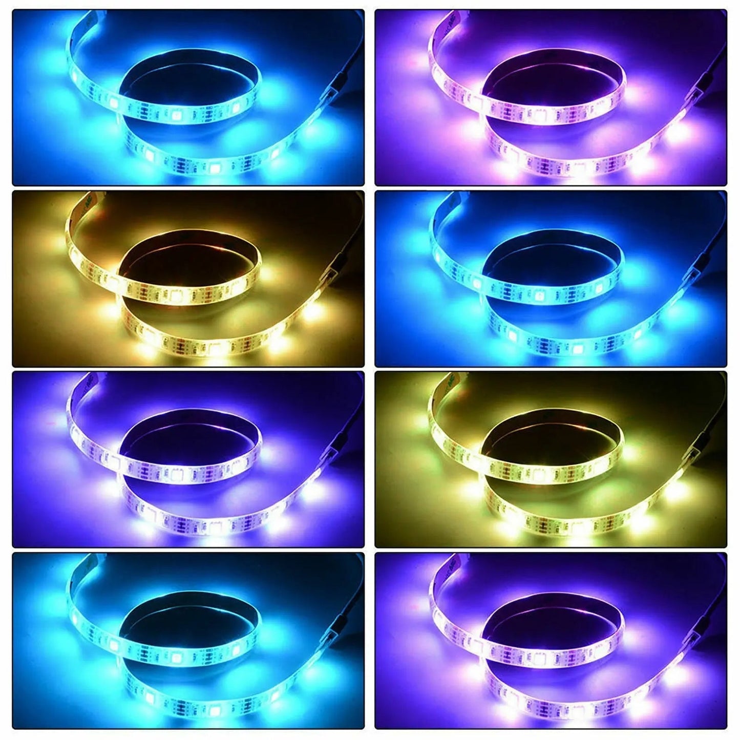 USB RGB LED Strip Light 5050 500CM TV Back LED Color Change with 24 IR Remote - AllTech