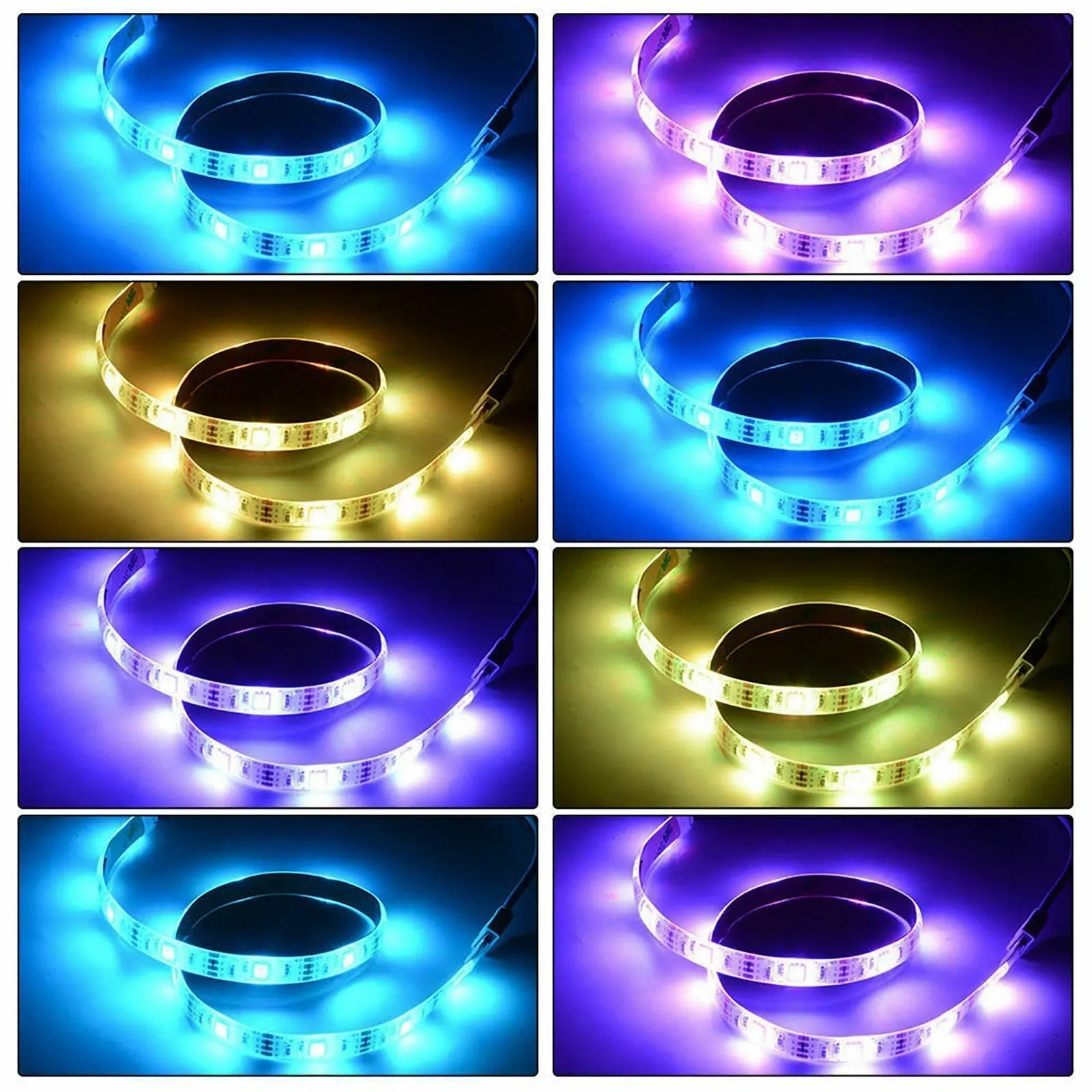 USB RGB LED Strip Light 5050 500CM TV Back LED Color Change with 24 IR Remote - AllTech