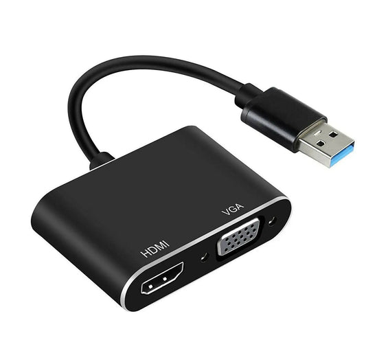 USB3.0 to HDMI VGA Full HD 1080p Video Adapter Cable Converter - AllTech