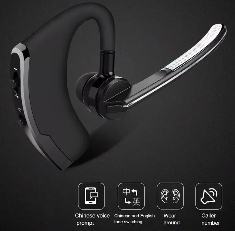 V8 Single Ear Wireless HD Bluetooth Earpiece 4.0 with Noise - cancelling Mic - AllTech