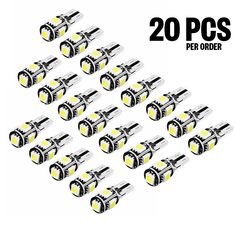 White CANBUS LED T10 5SMD Parker Number Plate LED Bulbs Accessories - AllTech