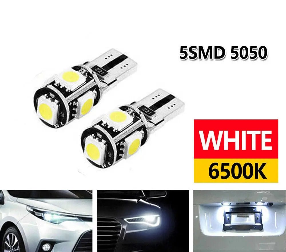 White CANBUS LED T10 5SMD Parker Number Plate LED Bulbs Accessories - AllTech