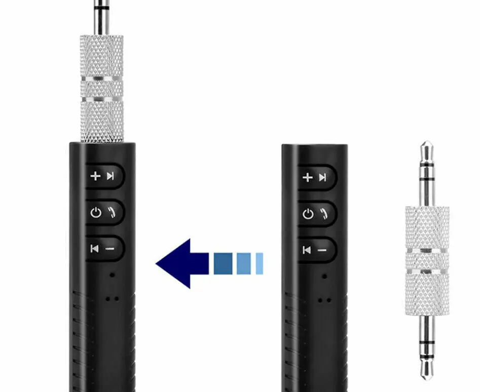 Wireless Bluetooth Audio Receiver 3.5mm AUX Audio Music Stereo Home Car Adapter - AllTech