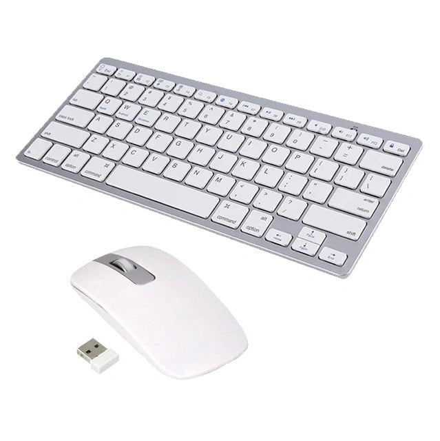 Wireless Bluetooth Keyboard With Mouse Set Optical USB for PC Laptop Mac Tablet - AllTech