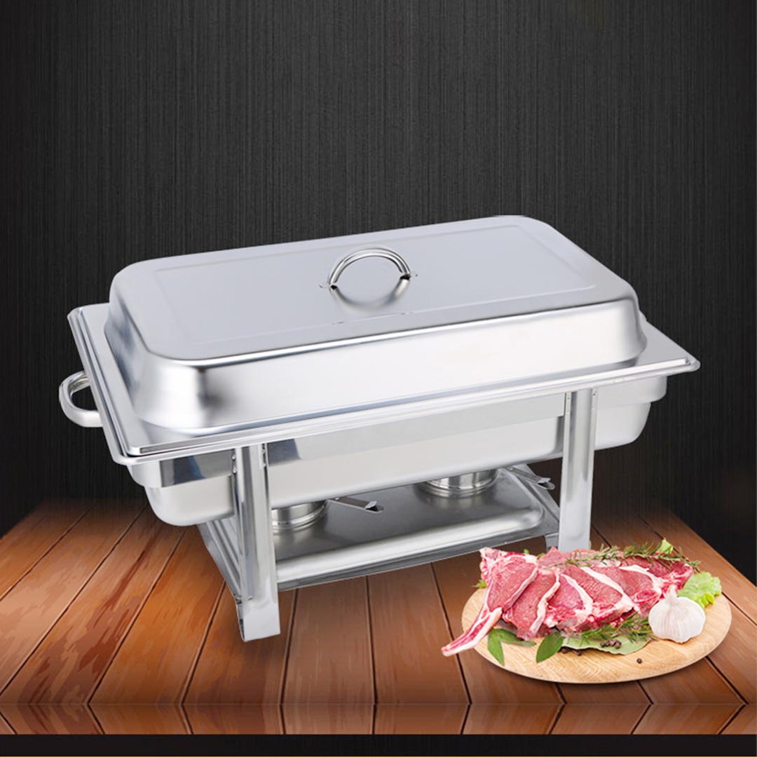 Stainless Steel Chafing 2x4.5L Catering Dish Food Warmer