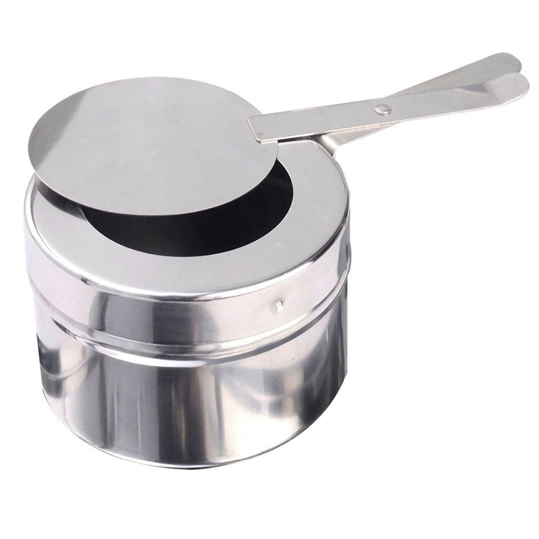 6L Round Chafing Stainless Steel Food Warmer with Glass Roll Top - AllTech