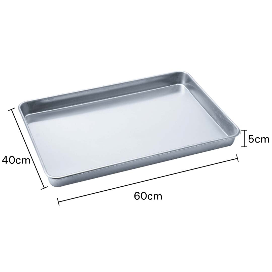 Aluminium Oven Baking Pan Cooking Tray for Bakers Gastronorm 60*40*5cm - AllTech