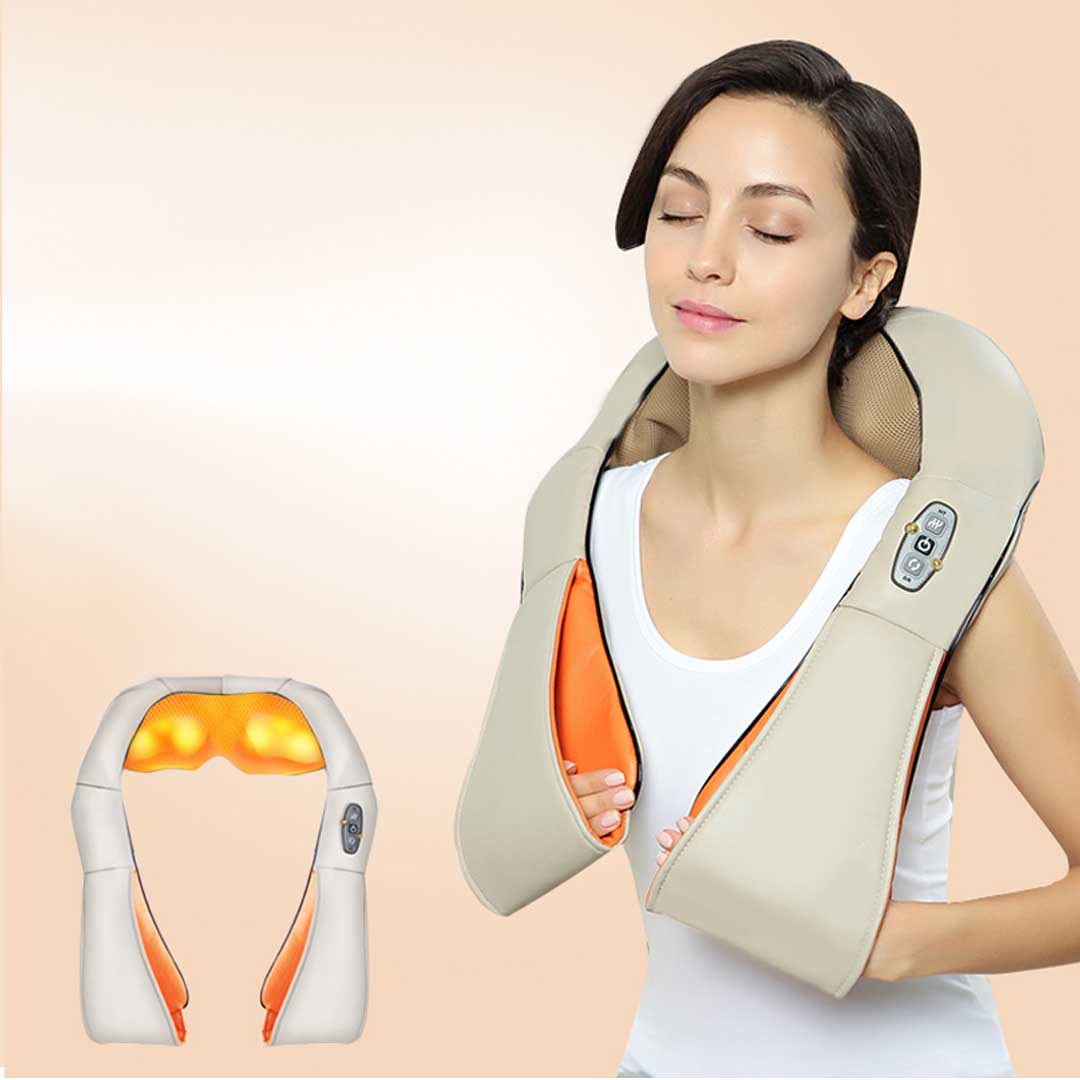 Electric Kneading Neck Shoulder Arm Body Massager With Heat Health Care - AllTech