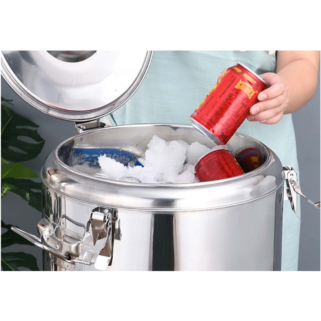 SOGA 12L Stainless Steel Stock Pot Insulated Bar Beverage Container Dispenser with Tap - AllTech