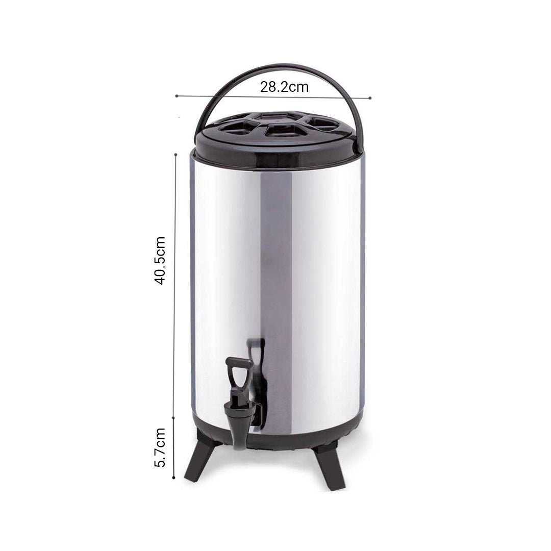 SOGA 14L Portable Insulated Cold/Heat Coffee Tea Beer Barrel Brew Pot With Dispenser - AllTech