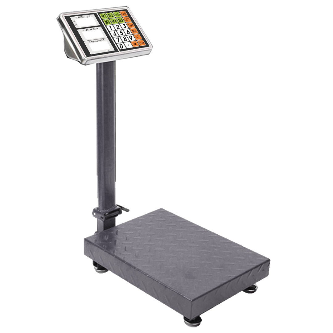 SOGA 150kg Electronic Digital Platform Scale Computing Shop Postal Weight Black - AllTech