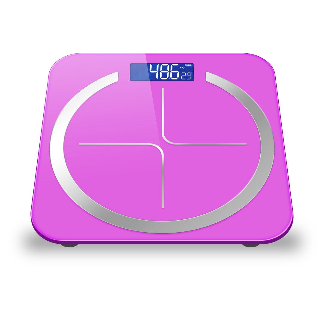 SOGA 180kg Glass LCD Digital Fitness Weight Bathroom Body Electronic Scales Pink - AllTech