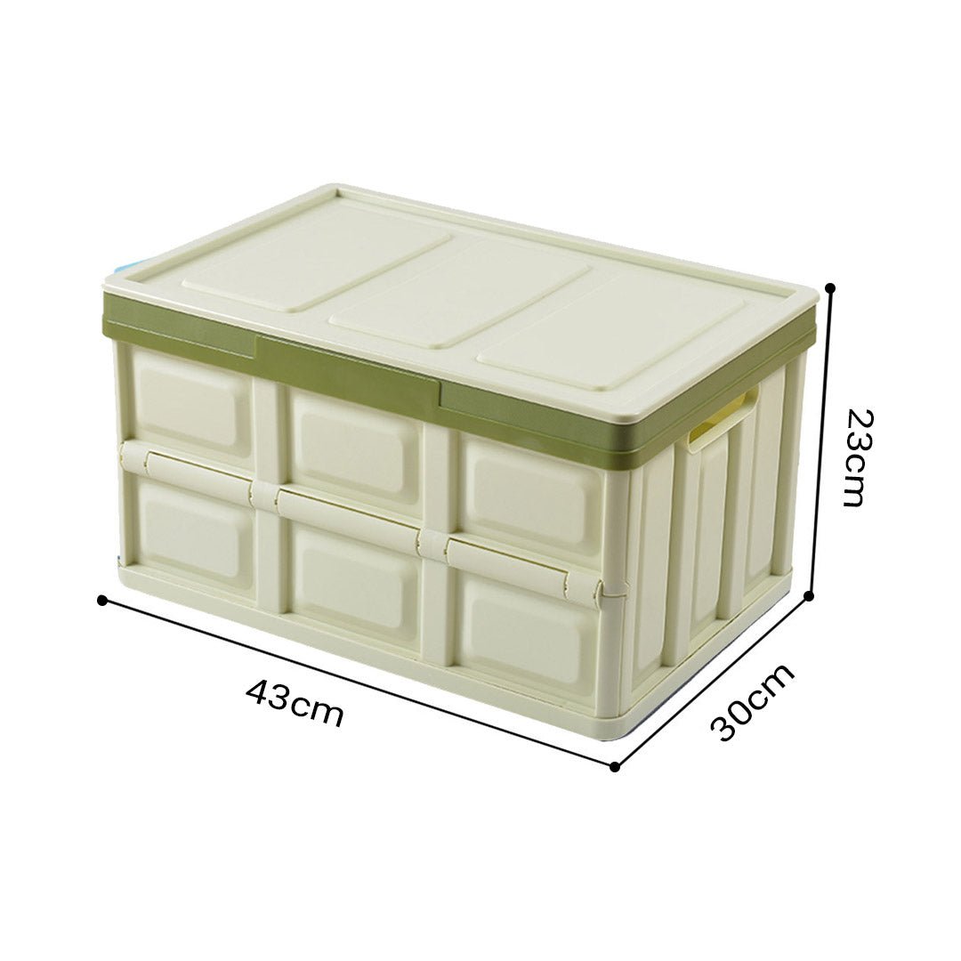 SOGA 30L Collapsible Car Trunk Storage Multifunctional Foldable Box Green - AllTech