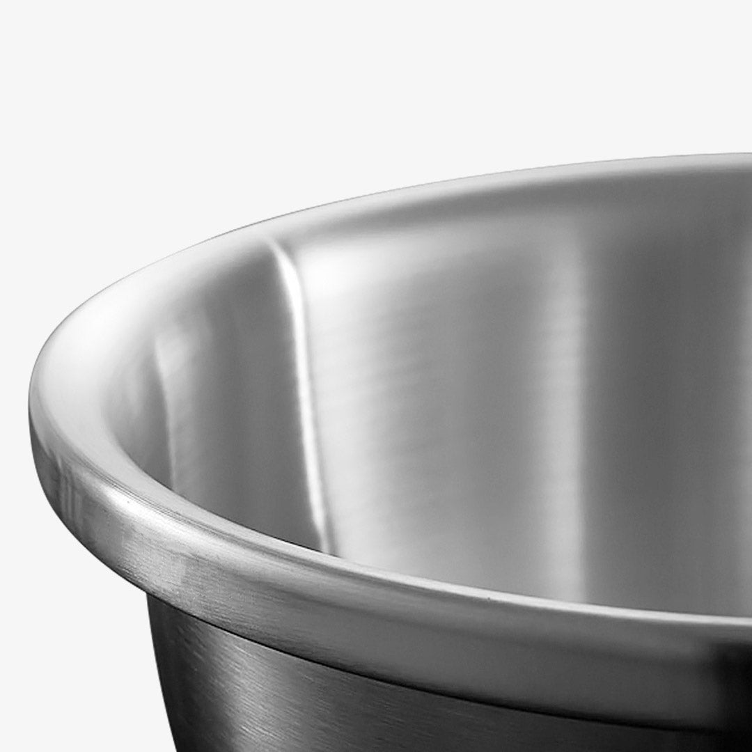 SOGA 3Pcs Deepen Matte Stainless Steel Stackable Baking Washing Mixing Bowls Set Food Storage Basin - AllTech
