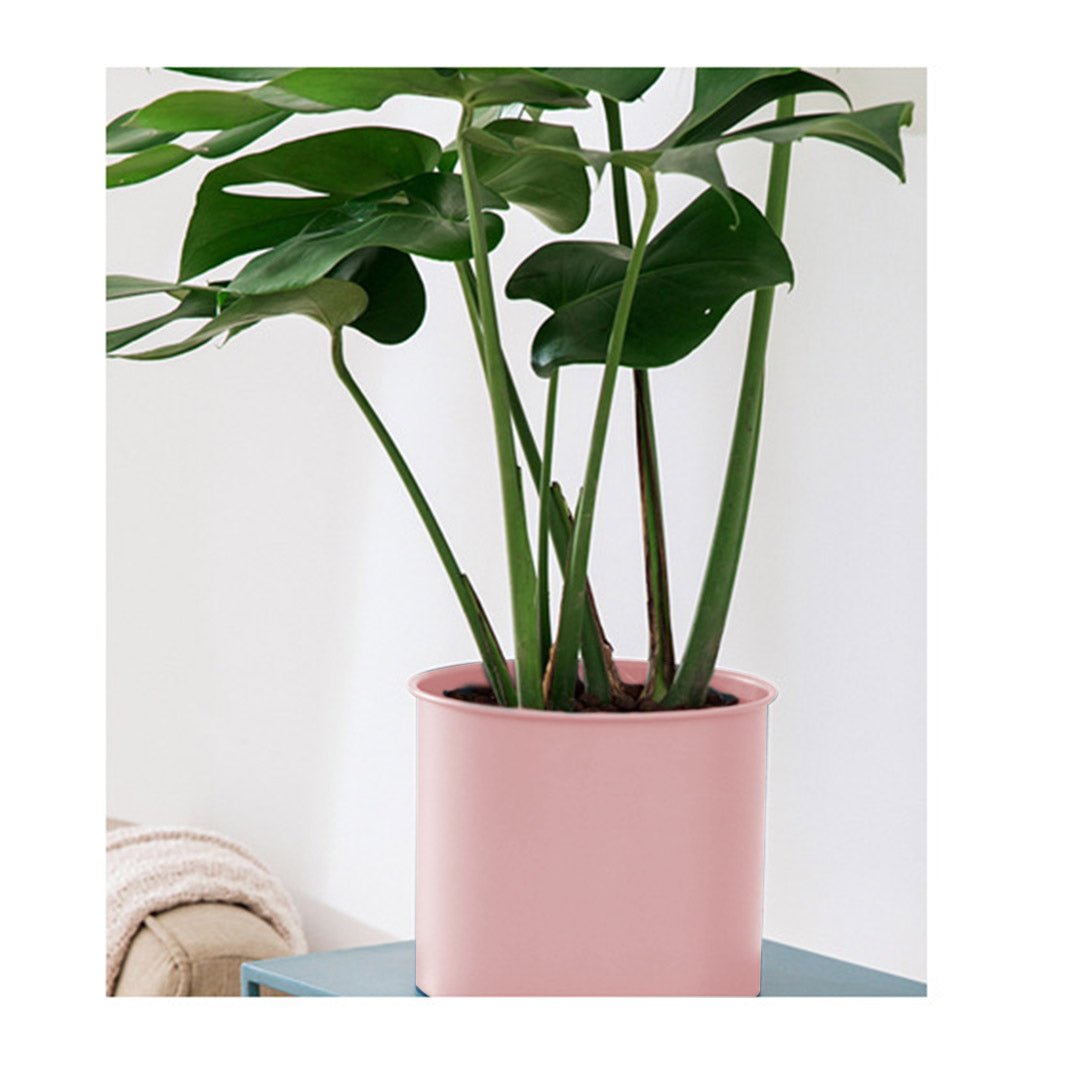 SOGA 80cm Tripod Flower Pot Plant Stand with Pink Flowerpot Holder Rack Indoor Display - AllTech