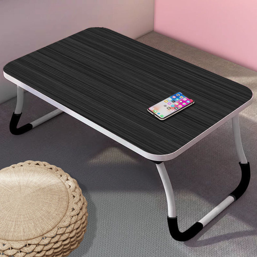 SOGA Black Portable Bed Table Adjustable Foldable Bed Sofa Study Table Laptop Mini Desk Breakfast Tray Home Decor - AllTech