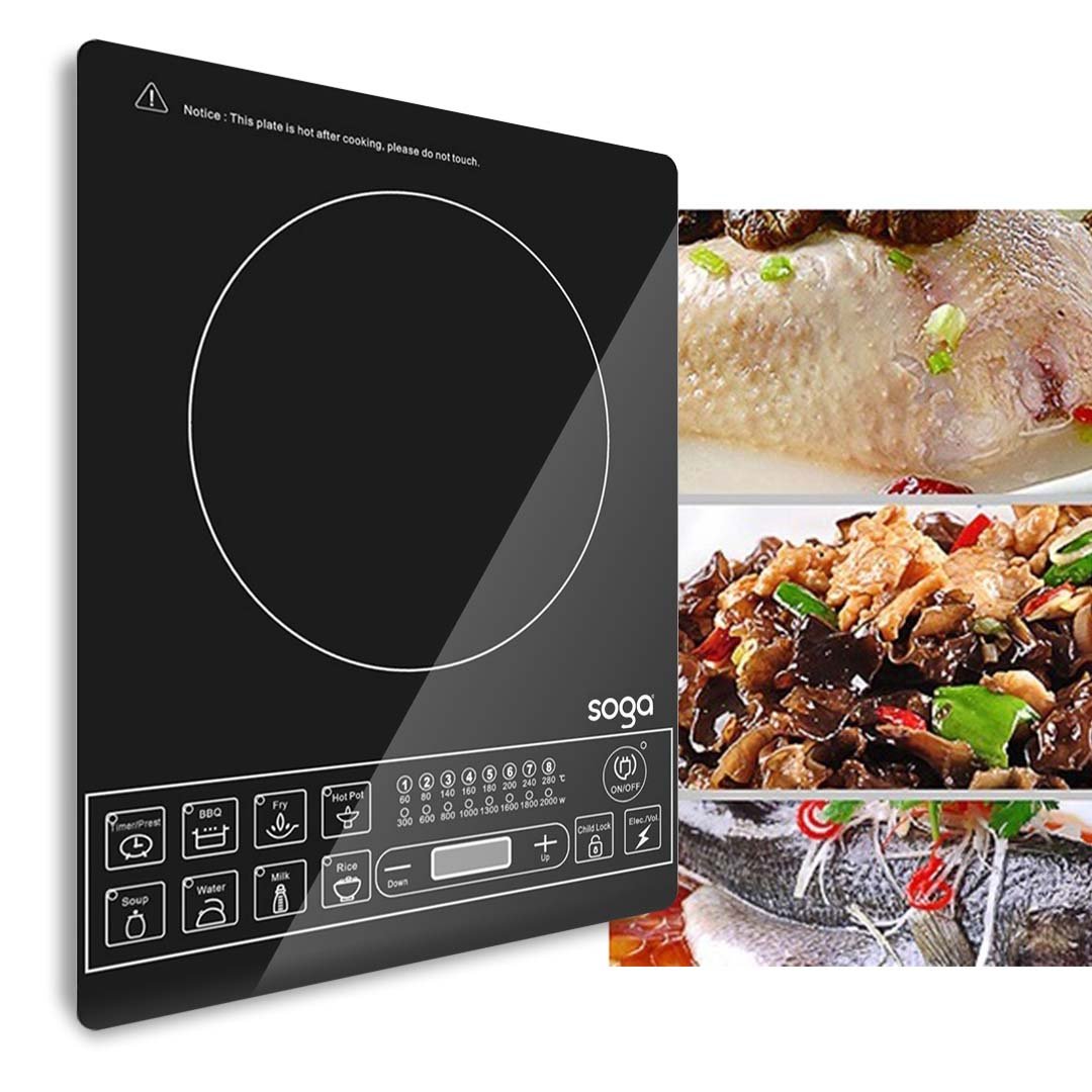 SOGA Cooktop Electric Smart Induction Cook Top Portable Kitchen Cooker Cookware - AllTech