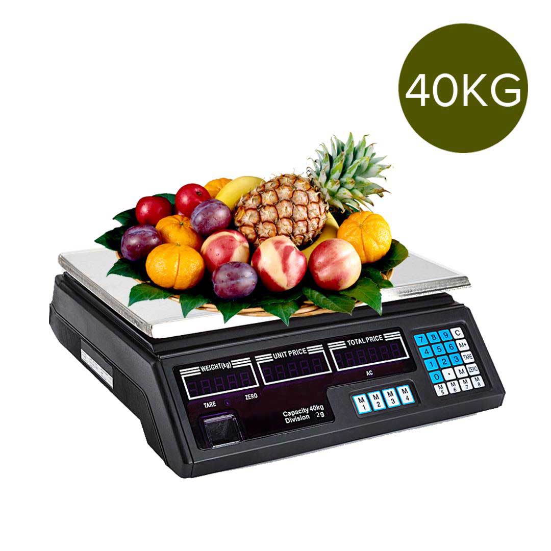 SOGA Digital Commercial Kitchen Scales Shop Electronic Weight Scale Food 40kg/5g - AllTech