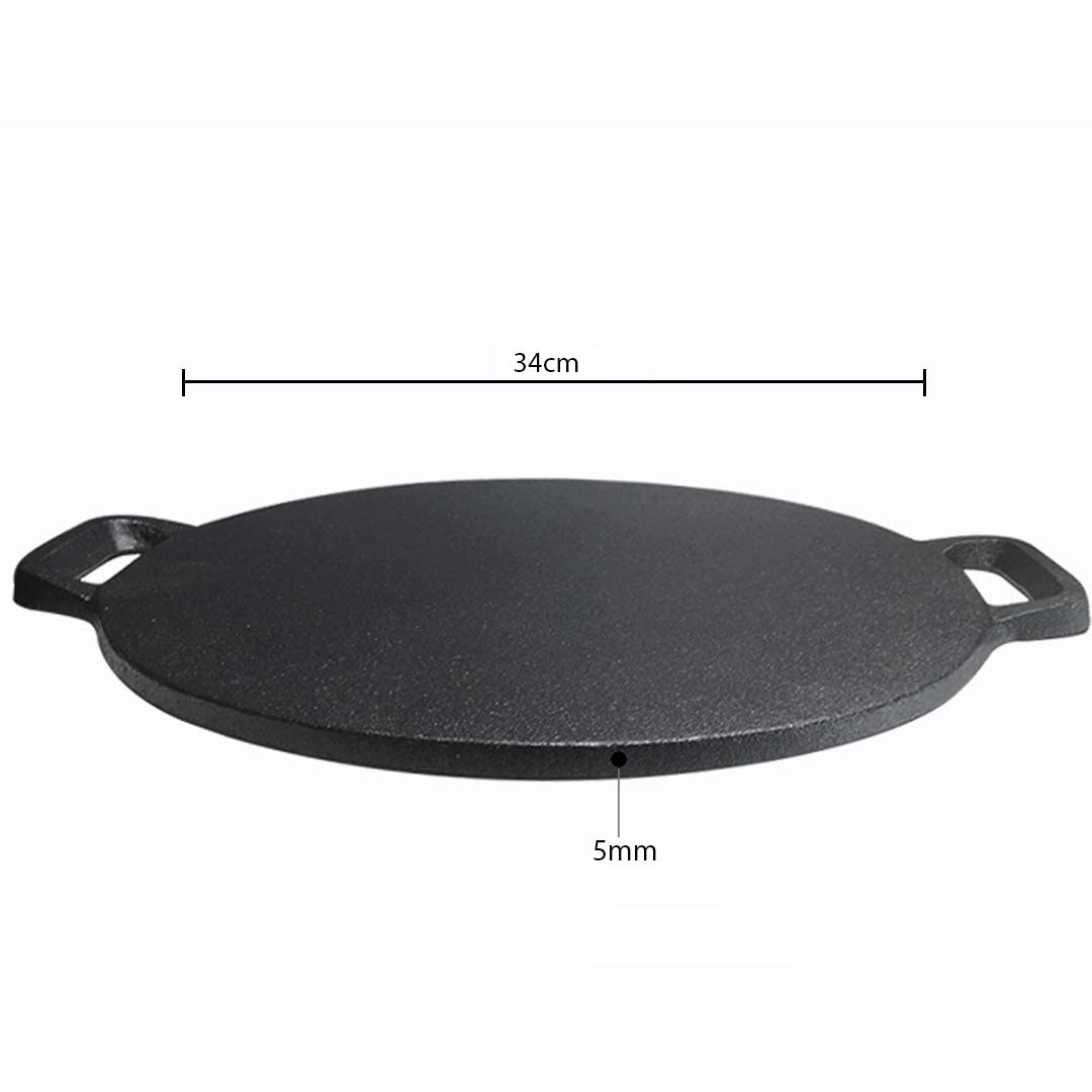 Electric Smart Induction Cooktop and 34cm Cast Iron Induction Crepe Pan Baking Cookware - AllTech