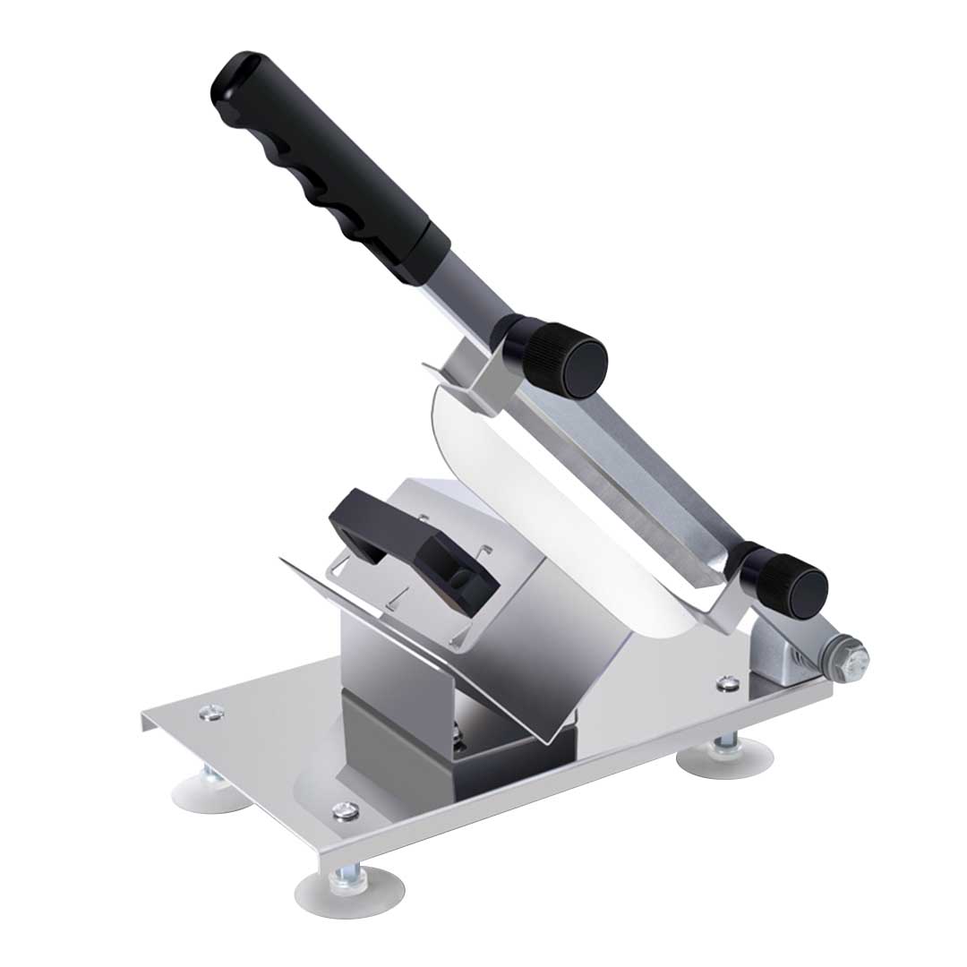 Manual Frozen Meat Slicer Handle Meat Cutting Machine 18/10 Commercial Grade Stainless Steel - AllTech