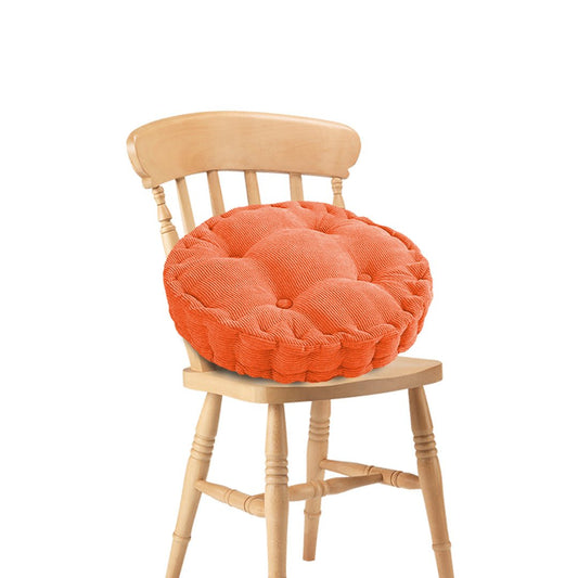 SOGA Orange Round Cushion Soft Leaning Plush Backrest Throw Seat Pillow Home Office Decor - AllTech