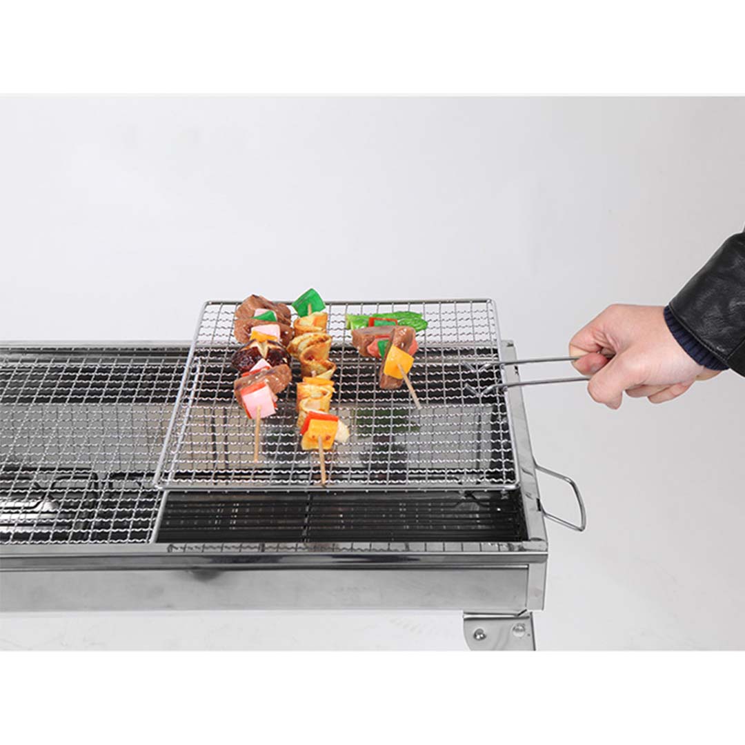SOGA Skewers Grill Portable Stainless Steel Charcoal BBQ Outdoor 6-8 Persons - AllTech