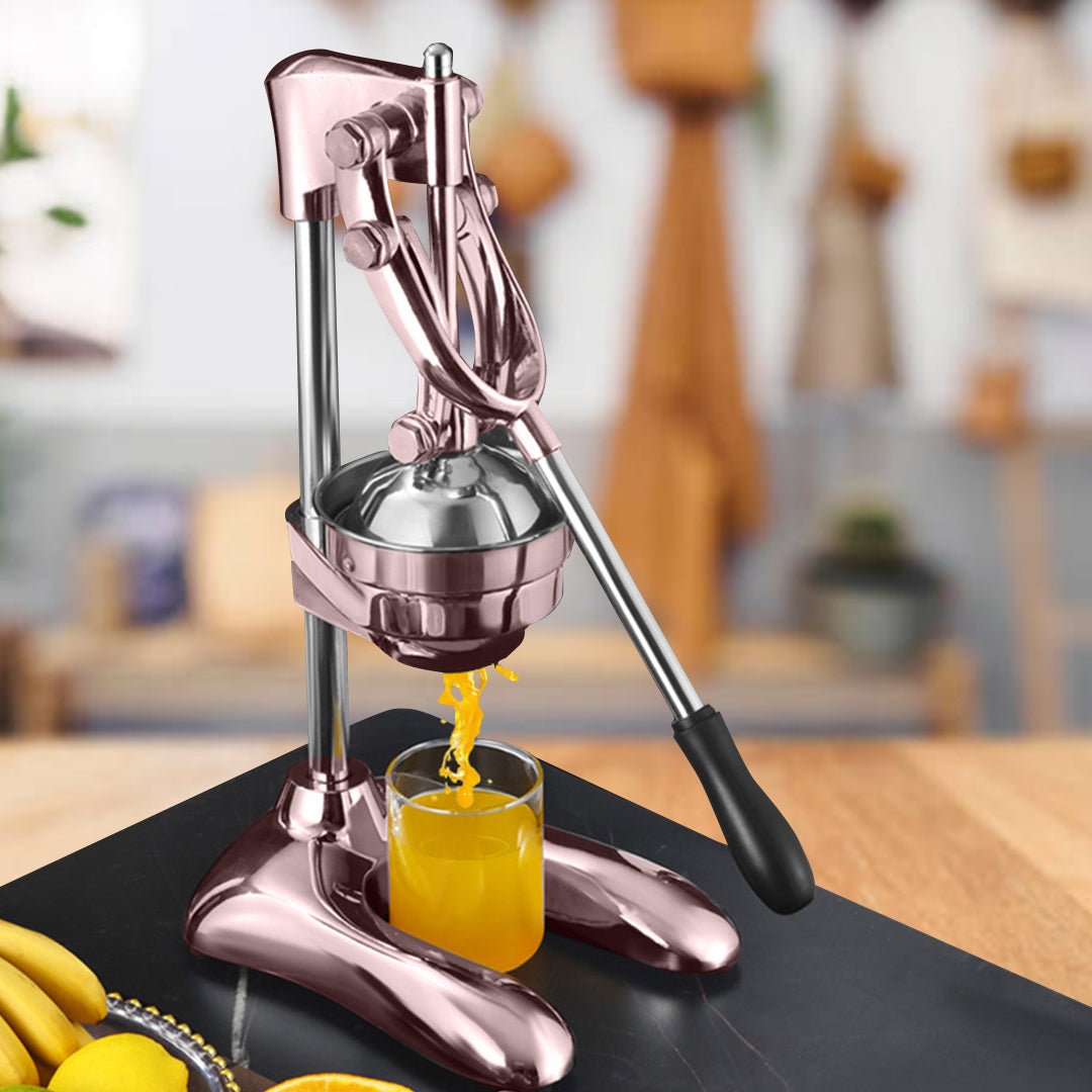 SOGA Stainless Steel Manual Juicer Hand Press Juice Extractor Squeezer Lemon Orange Citrus Gold - AllTech