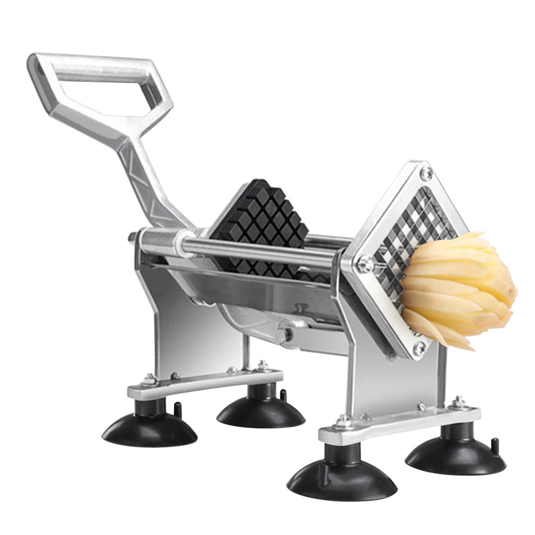 SOGA Stainless Steel Potato Cutter Commercial-Grade French Fry and Fruit/Vegetable Slicer with 3 Blades - AllTech