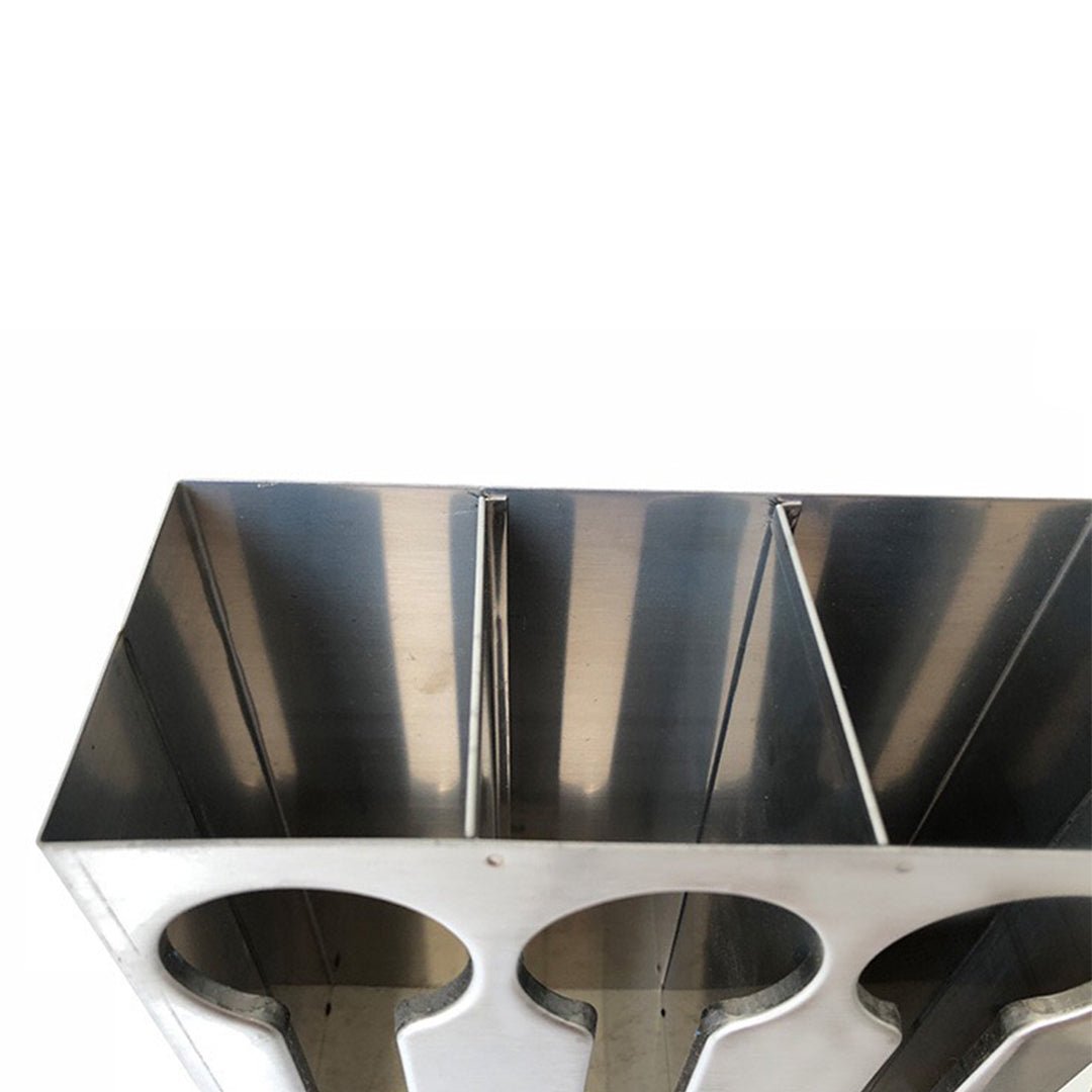Stainless Steel Buffet Restaurant Spoon Utensil Holder Storage Rack 3 Holes - AllTech