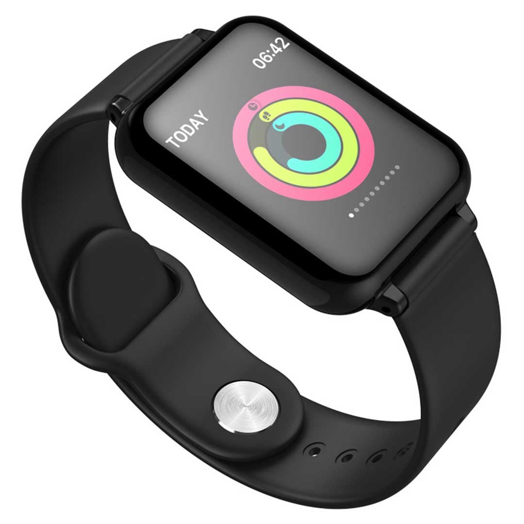 Waterproof Fitness Smart Wrist Watch Heart Rate Monitor Tracker Black - AllTech